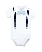 Hudson Baby Boys Cotton Bodysuits