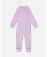 Deux par Baby Girls One Piece Thermal Underwear Lilac