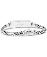 Devata Bali Dragonfly with Borobudur Oval 5mm Chain Bracelet in Sterling Silver and 18K Gold