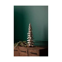 Slickblue Gold Flocked Pine Tree 34.5"h