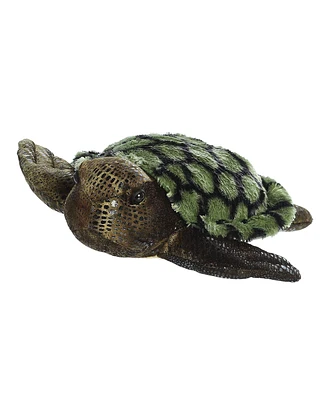 Aurora Medium Sea Turtle Flopsie Adorable Plush Toy Green 12"