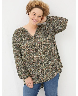 FatFace Plus Faye Wild Paisley Tunic