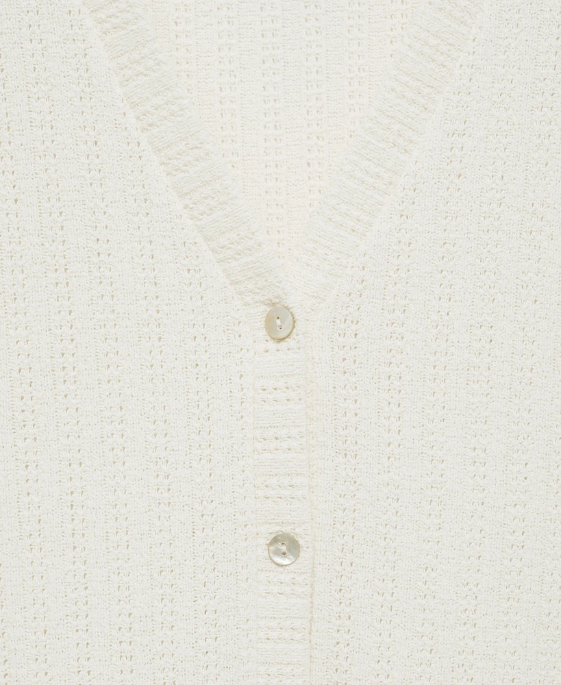 Mango Women's Crochet Knitted Vest