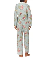 Lauren Ralph Women's 2-Pc. Printed Pajamas Set