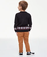 Holiday Lane Toddler Boys Skier Crewneck Sweater, Created for Macy's