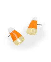 Betsey Johnson Orange Candy Corn Stud Earrings