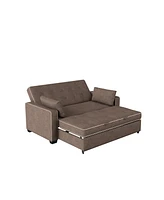 Serta 72.6" W Polyester Augustus Queen Convertible Sofa