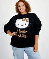 Grayson Threads, The Label Trendy Plus Hello Kitty Sparkle Graphic Sweatshirt