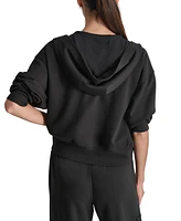 Dkny Sport Women's Highline Scuba Full-Zip Hoodie