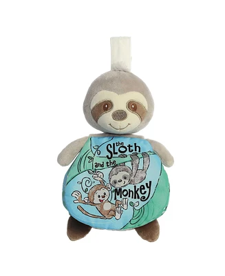 ebba Small Sloth And The Monkey Story Pals Educational Baby Plush Toy Multicolor 9"