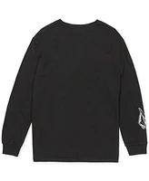 Volcom Big Boys Controt Logo Graphic Long-Sleeve T-Shirt