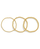 Girls Crew 3 pc. Gold Standard Stretch Beaded Bracelet Set