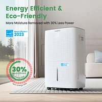 Waykar 150 Pint Energy Star Dehumidifier With Built-in Pump for Home & Basement