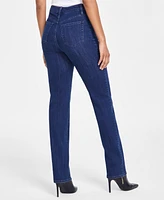 I.n.c. International Concepts Women's High-Rise Straight-Leg Jeans, Created for Macy's