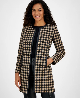 Kasper Women's Checkered Topper Jacket