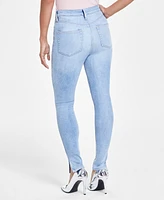 I.n.c. International Concepts Women's High-Rise Side-Slit Skinny Jeans, Created for Macy's