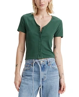 Levi's Women's Muse Short-Sleeve V-Neck Top