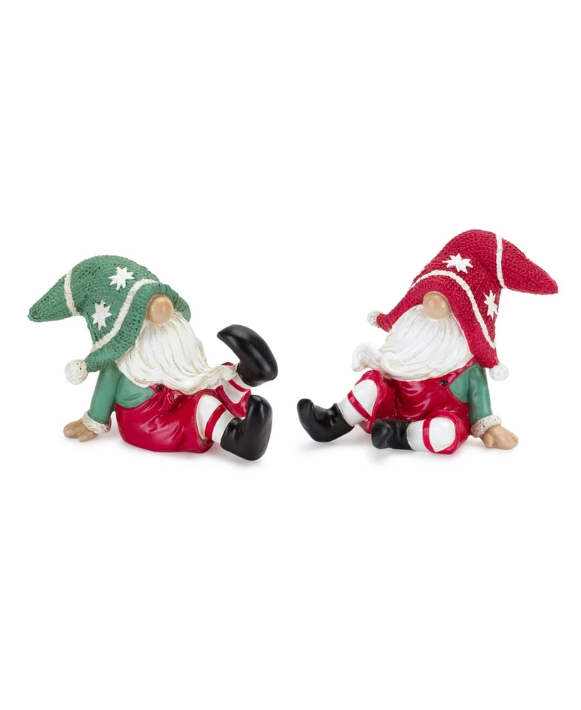 Slickblue Nordic Winter Gnome Figurine (Set of 2)