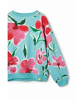 Desigual Girls Girls's Oversize floral sweatshirt