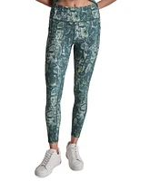 Dkny Sport Women's High-Rise Printed 7/8 Leggings