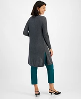 I.n.c. International Concepts Women's Ribbed Cardigan, Created for Macy's