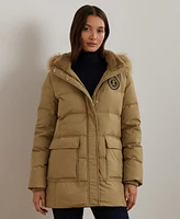 Lauren Ralph Lauren Women's Hooded Crest Puffer Coat