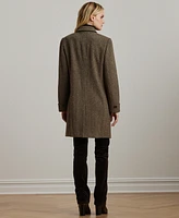 Lauren Ralph Petite Notched-Collar Walker Coat