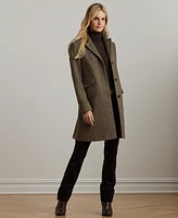 Lauren Ralph Petite Notched-Collar Walker Coat