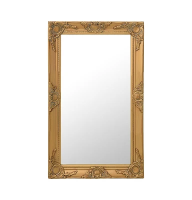 vidaXL Wall Mirror Baroque Style 19.7"x31.5" Gold