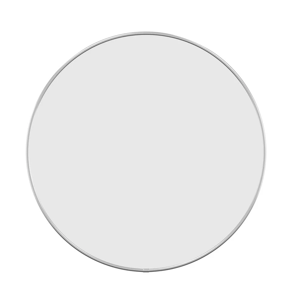 vidaXL Wall Mirror Silver 19.7" Round