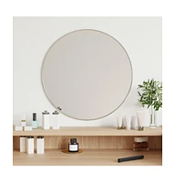 vidaXL Wall Mirror Silver 19.7" Round