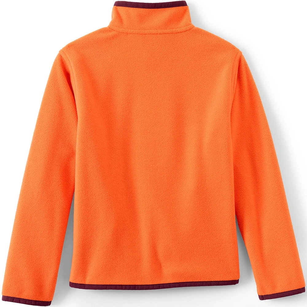 Lands' End Kids Heritage Fleece Snap Neck Pullover Jacket