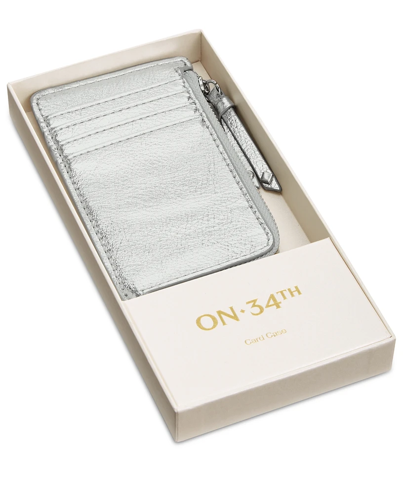 On 34th Boxed Ramonah Metallic Card Case, Created for Macy's