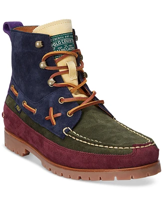 Polo Ralph Lauren Men's Ranger Mid Color-Blocked Suede Boot