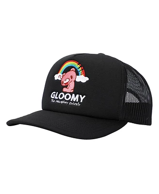 Gloomy Bear Men's Gloomy Under Rainbow Black Foam Trucker Hat