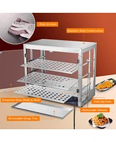 Yescom WeChef 800W 3-Shelf Commercial Food Warmer Large Capacity Catering Display Case