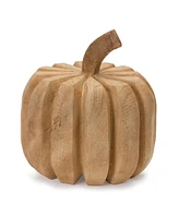 Slickblue Resin Carved Pumpkins (Set of 2)