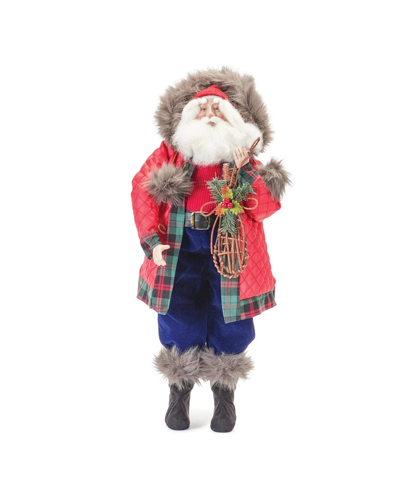 Slickblue Ski Lodge Santa 24"h