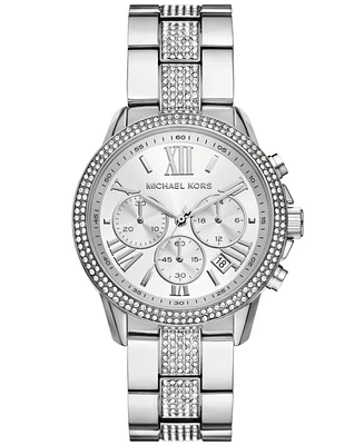 Michael Kors Women's Brynn Chronograph Stainless Steel Watch 40mm - Silver