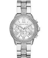 Michael Kors Women's Brynn Chronograph Stainless Steel Watch 40mm - Silver