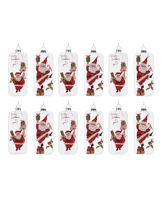 Slickblue Whimsical Santa Ornament (Set of 12)