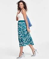 I.n.c. International Concepts Women's Pleated Midi Skirt, Created for Macy's