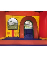 Pogo Bounce House Inflatable Bounce House with Slide for Kids (Without Blower) - 18 x 12 x 14.5 Foot Backyard Inflatable Bouncy House - Built