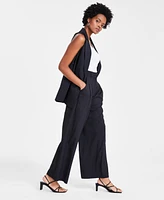 Bar Iii Women's High-Rise Wide-Leg Pants, Created for Macy's