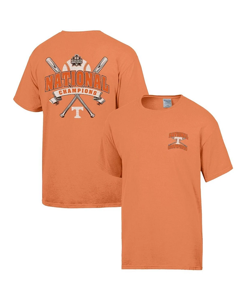 Comfortwash Men's Tennessee Orange Volunteers 2024 Ncaa Baseball College World Series Champions T-Shirt