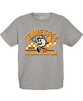 Blue 84 Big Boys and Girls Gray Tennessee Volunteers 2024 Ncaa Men's Baseball College World Series Champions Mascot T-Shirt