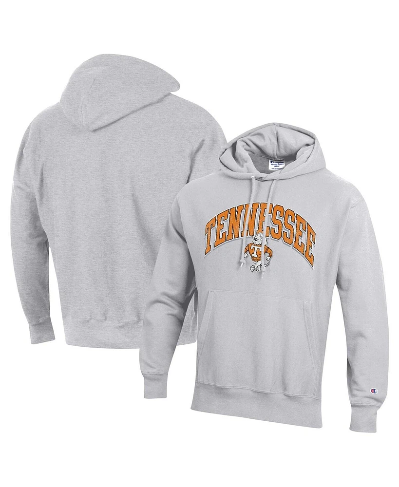 Champion Men's Heather Gray Tennessee Volunteers Vault Late Night Reverse Weave Pullover Hoodie