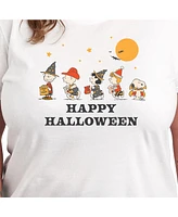 Hybrid Apparel Trendy Peanuts Happy Halloween Plus Graphic T-shirt