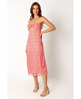 Petal and Pup Women's Tyler Strapless Midi Dress