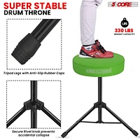 5 Core Drum Throne Padded Guitar Stool Height Adjustable Music Chair Ds 01 Gr